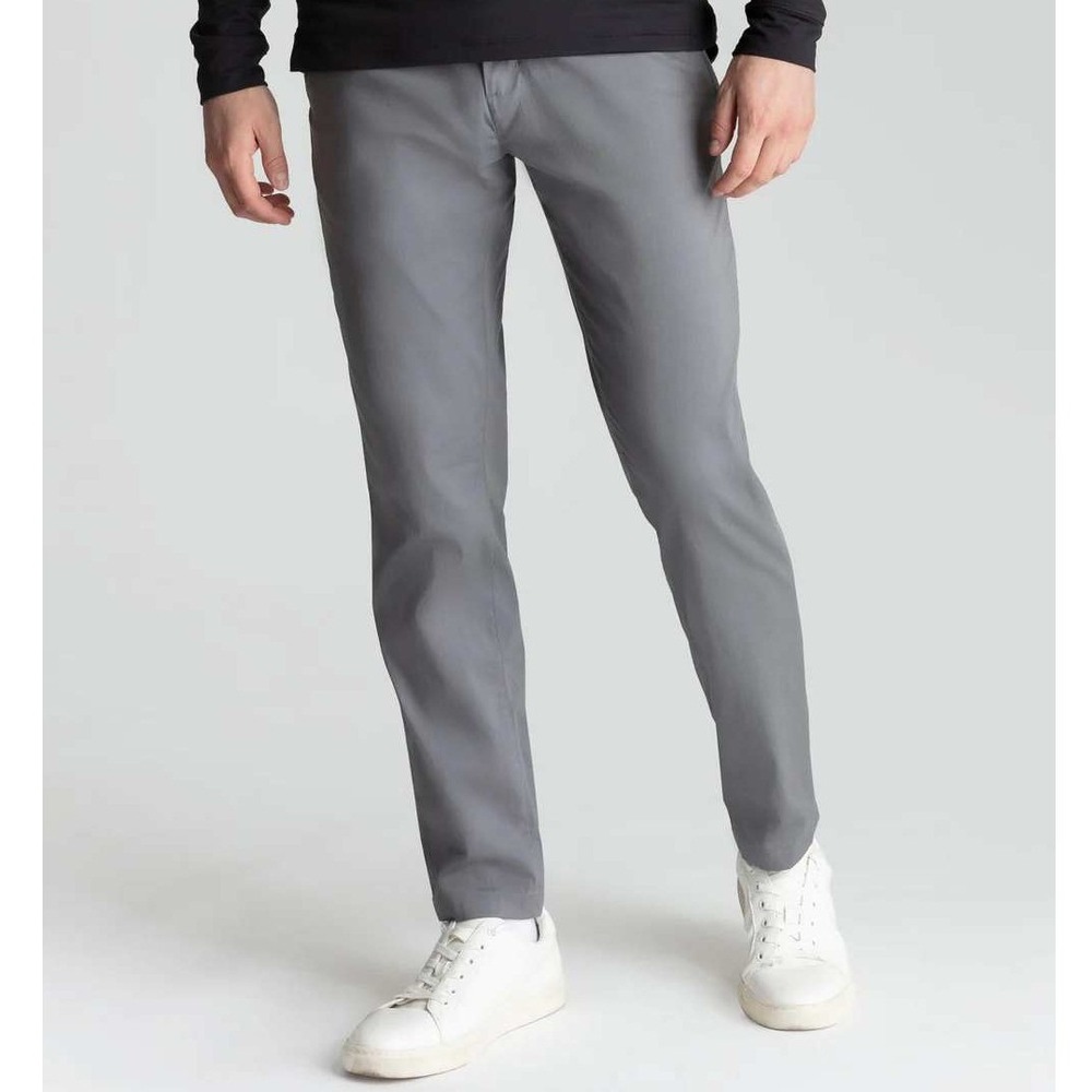 Birddogs Grey The Dark Matters Pants Slim Fit Stretch Khaki Size 36 x 30